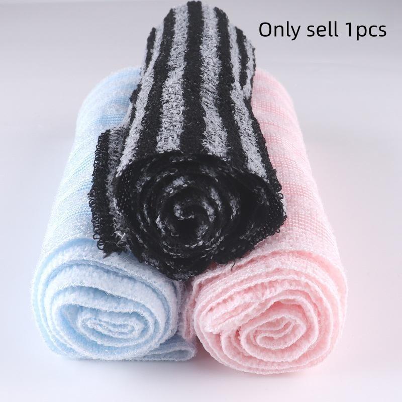 Japanese Exfoliating Bath Towel, Shower Brush, Unisex Back Scrub Sponge, Bathroom Accessories, Gentle Skin Care, Durable and Soft