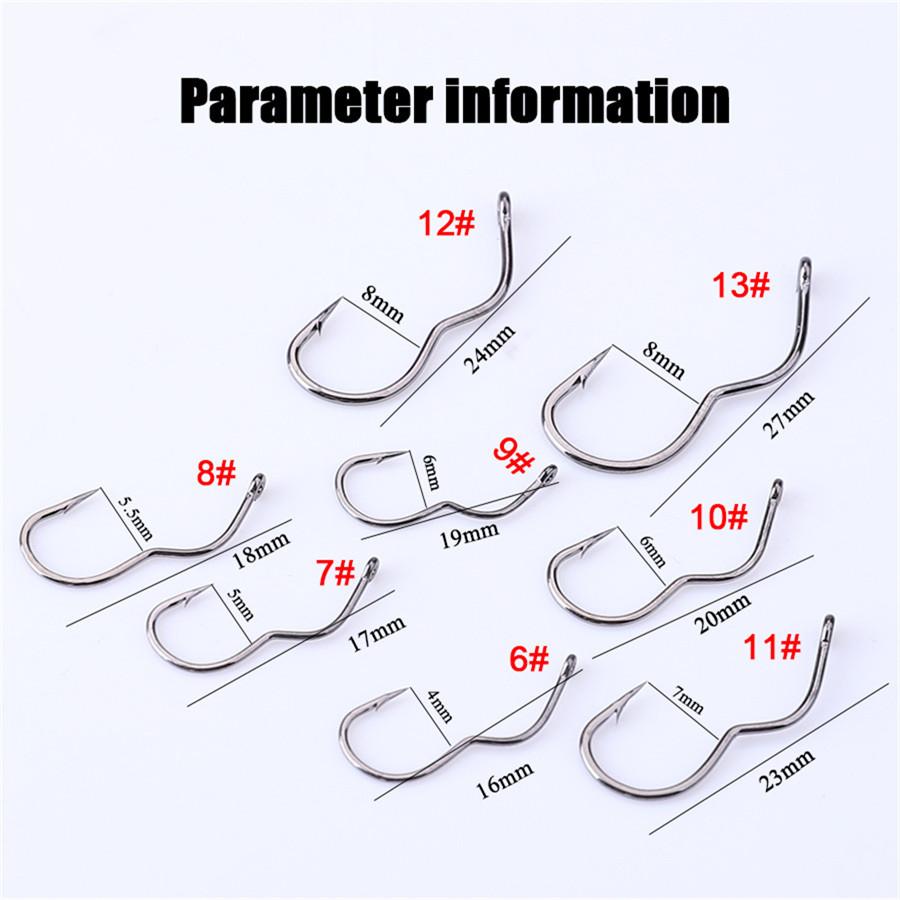 FTK 12pcs Tube-Mounted New-Style Reversible Fishing Hook: Anti-Slip, Anti-Reverse, Non-Slip, Triple-Bend with Barbs—Ideal for Wild Fishing for Crucian Carp and Common Carp