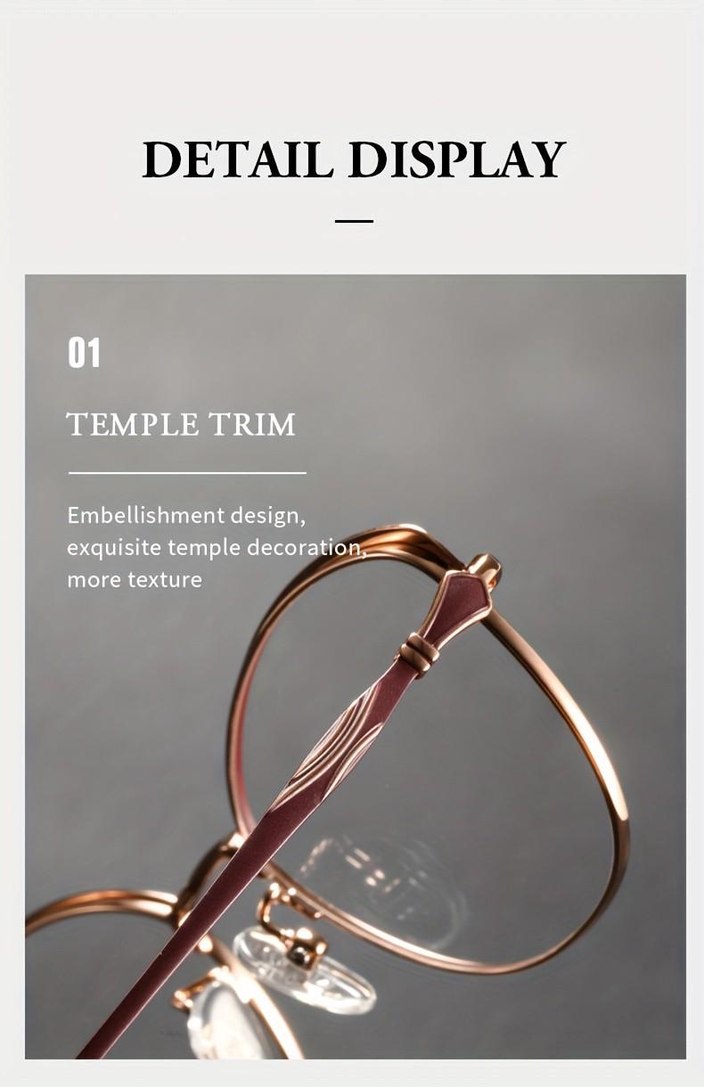 New Cat-eye Style Minimalist Design High-quality Women's Eyeglass Frames, Featuring an Ultra-lightweight Titanium Frame for Comfortable Wear. Elegant and Stylish Both Office Casual Outfits, Available in Color Options