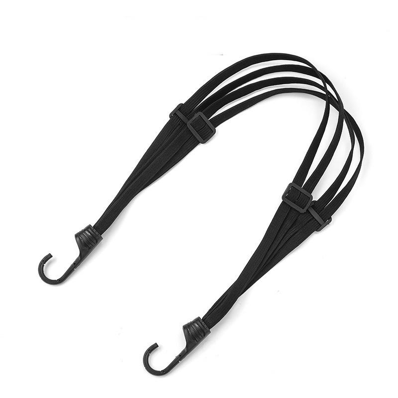 A multi-functional binding strap, motorcycle helmet binding strap, adjustable elastic elastic rope, hand-held electric bike net pocket tension rope hook, bicycle rear seat binding strap, suitable for outdoor travel and camping