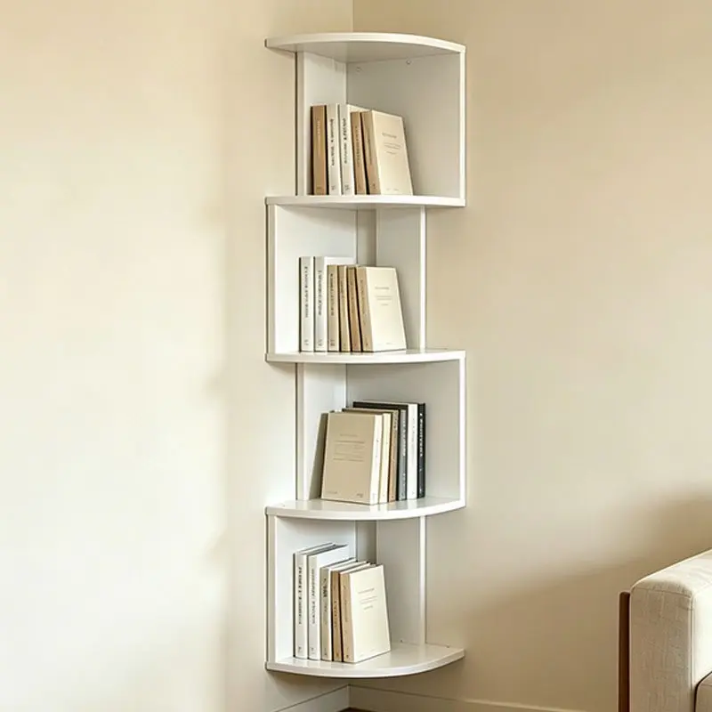New Corner Floating Shelf, Space-Saving Triangular Design, Acrylic Storage Rack, Multi-Layer Bookshelf, Wall-Mounted Organizer for Living Room, Bedroom, Kitchen