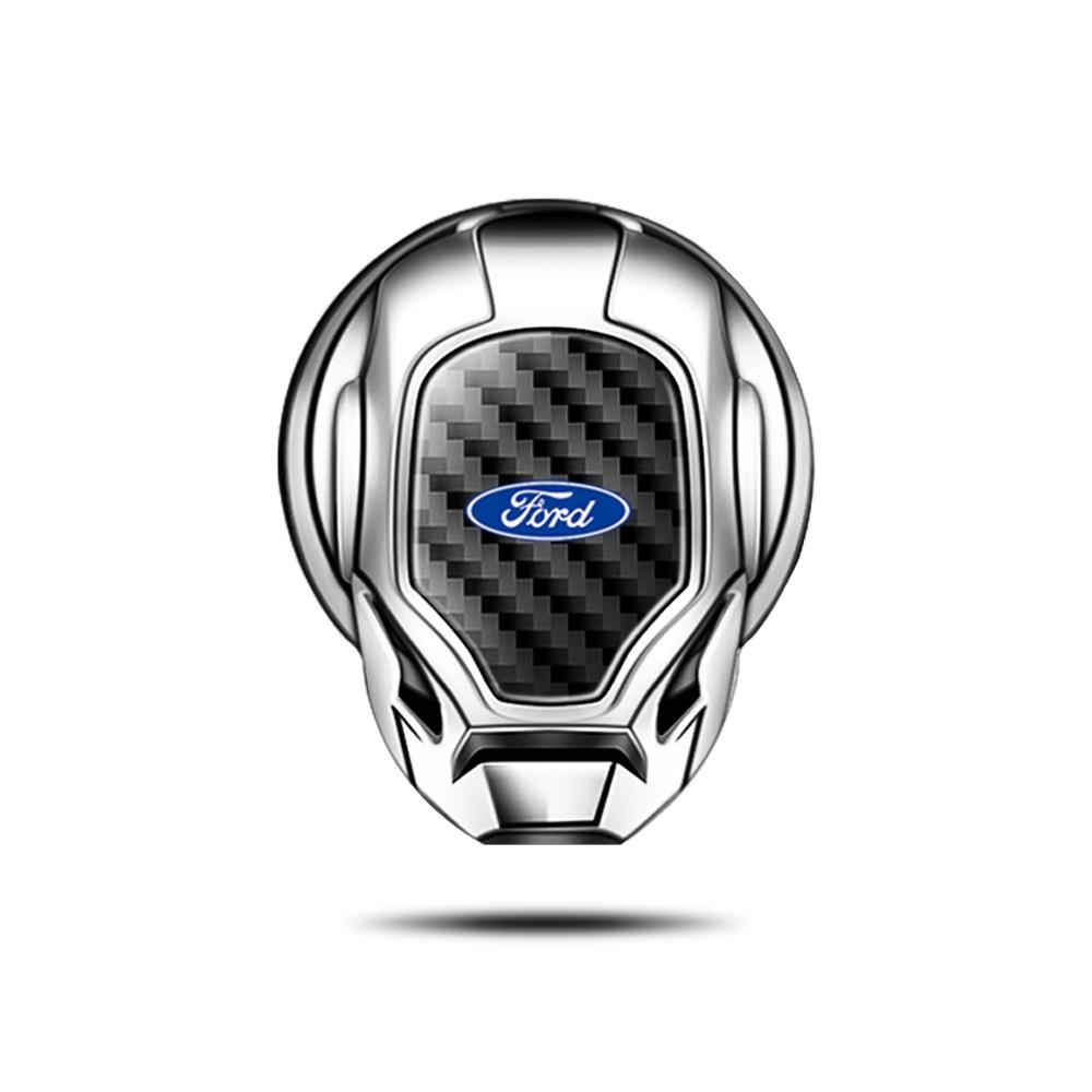 Ford Car Interior Engine Start Button Protective Cover, Car Engine Start Button Cap, Engine Start/Stop Switch Decorative Button Cover, Flip-Open Automotive Style Design, Car Engine Accessories