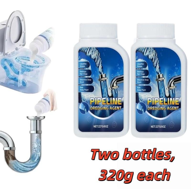 Strong Drain Cleaner for Kitchen, Fast Acting Drain Clog Remover, Powerful Grease Dissolver for Bathroom, Pipe Cleaning Solution for Homeowner