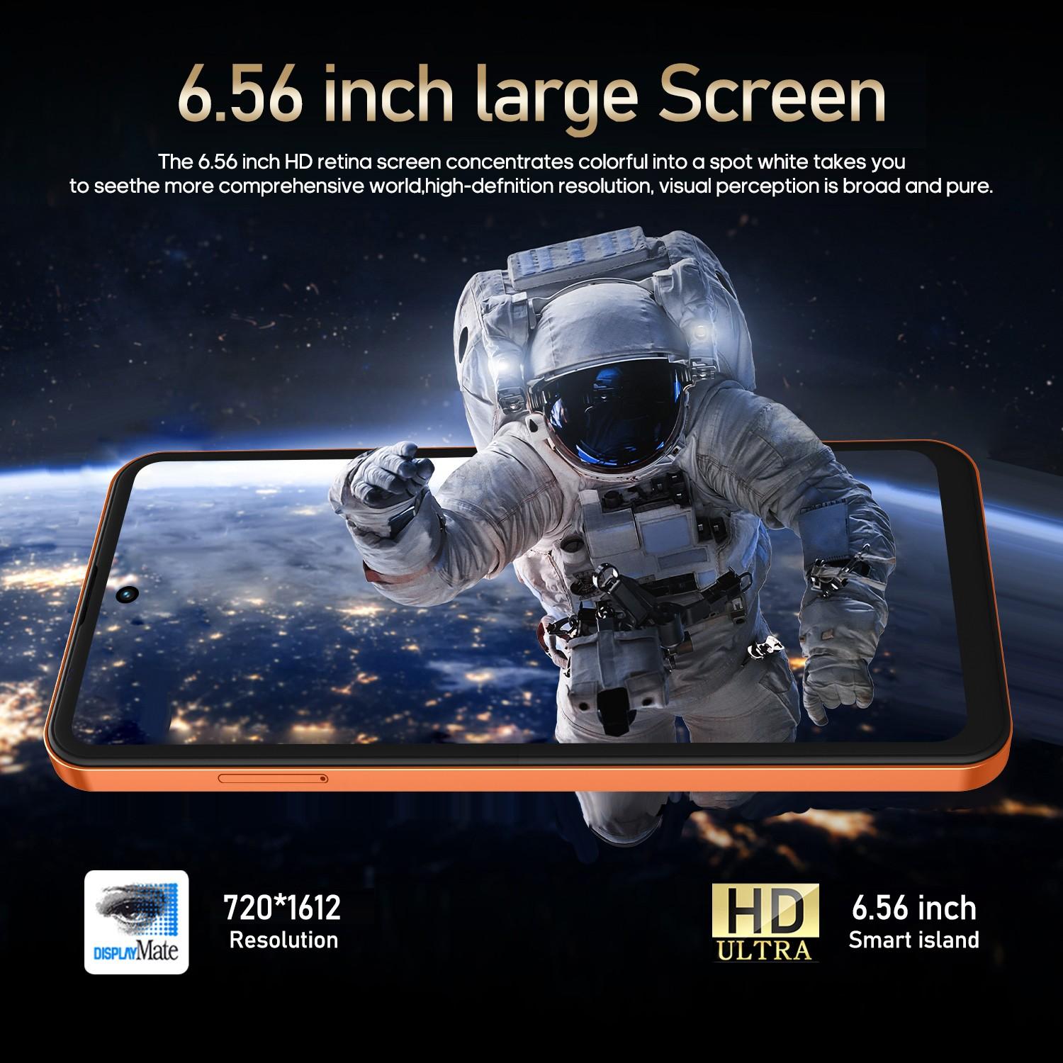 Fuffi M17 Pro Smartphone, 6.56-Inch HD Screen, 3GB RAM 32GB ROM, Global 4G Network, 3100mAh Battery, Dual SIM, 2MP Camera, Android 12, Dual Sim Smartphones