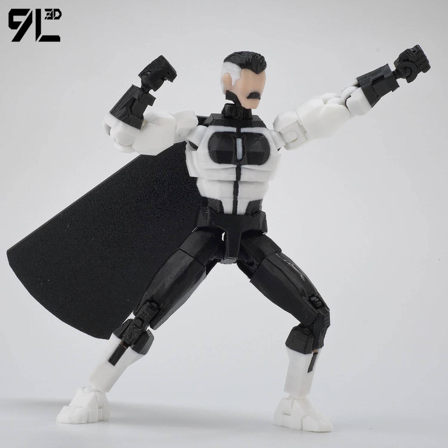9L 3D Dummy13 Lucky13 Titan13 T13 Invincible Black And White Color Scheme Omni-Man Anime Multi-Jointed Toys Action Figures Gifts 9L 3D Dummy13 Lucky13 Titan13 T13 Invincible Black And White Color Scheme Omni-Man Anime Multi-Jointed Toys Action Figures Gifts