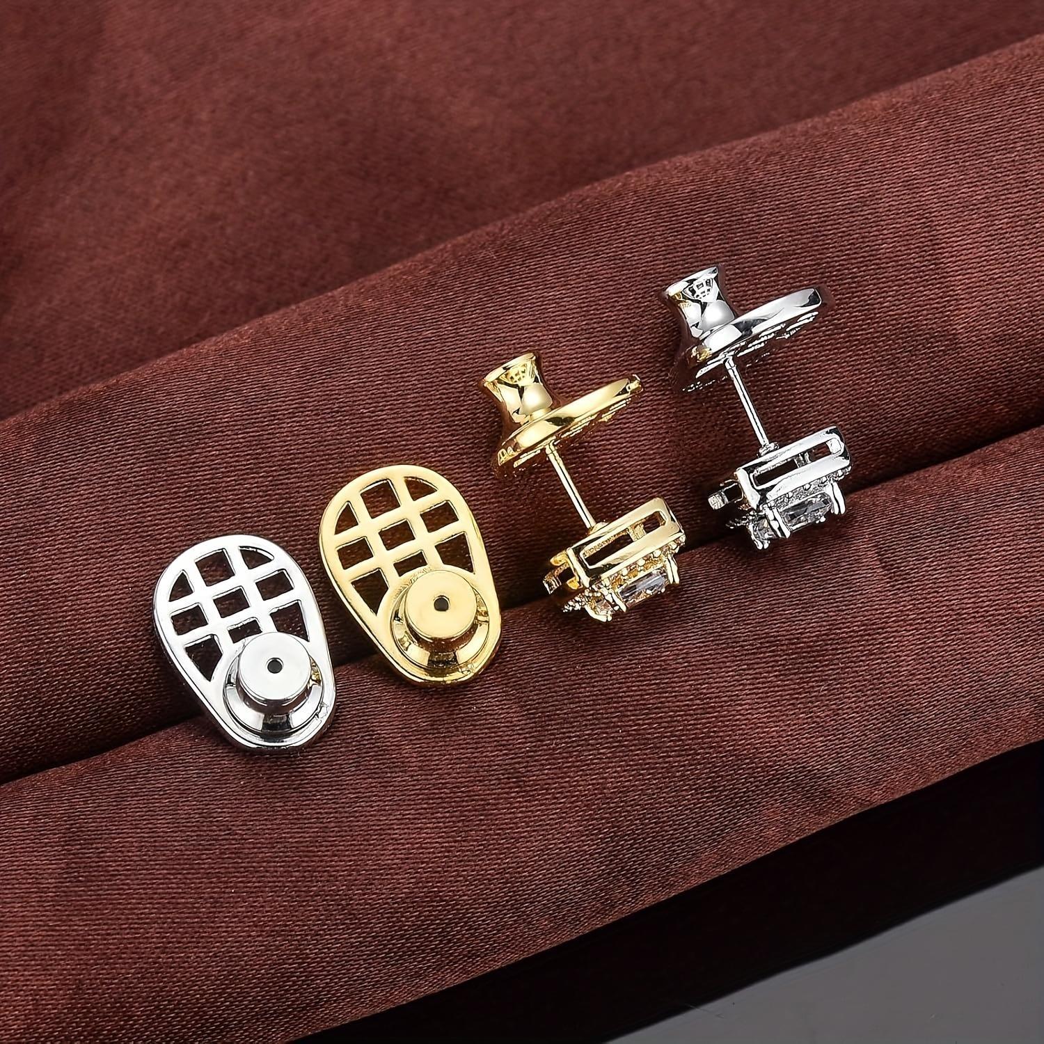 2pcs Set New Earring Backs, Durable, Shape Earring Enhancer, Suitable for Heavy Earrings, Locking Earring Back Replacement, Jewelry Gift for Women