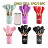 Umite Chef Silicone Kitchen Utensils Set, 13-Piece Non-Stick Cookware Tools, Heat-Resistant with Knife Sharpener, Essential Home Cooking Gear, Home Kitchen Use