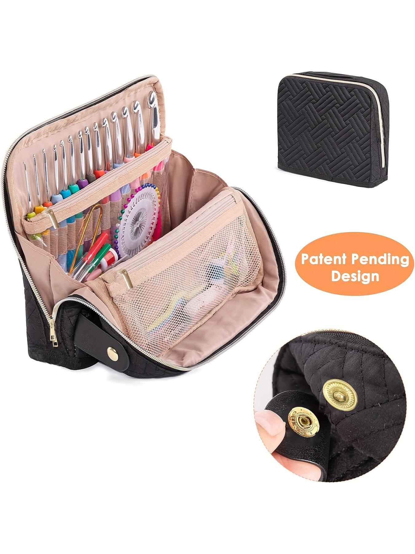 Unique Design Crochet Hook Storage Box, Vertical Stand Organizer for Knitting Supplies, Casual Style Bag Accessory for All Seasons, Multifunctional Storage Bag