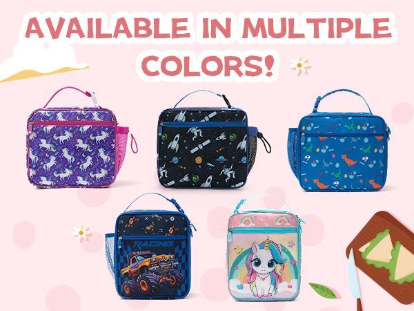 Mexs Kids Lunch Bag Reusable Insulated Lunch Box Girls Boys Portable Cooler Lunchbox for School Mexs Kids Lunch Bag Reusable Insulated Lunch Box Girls Boys Portable Cooler Lunchbox for School