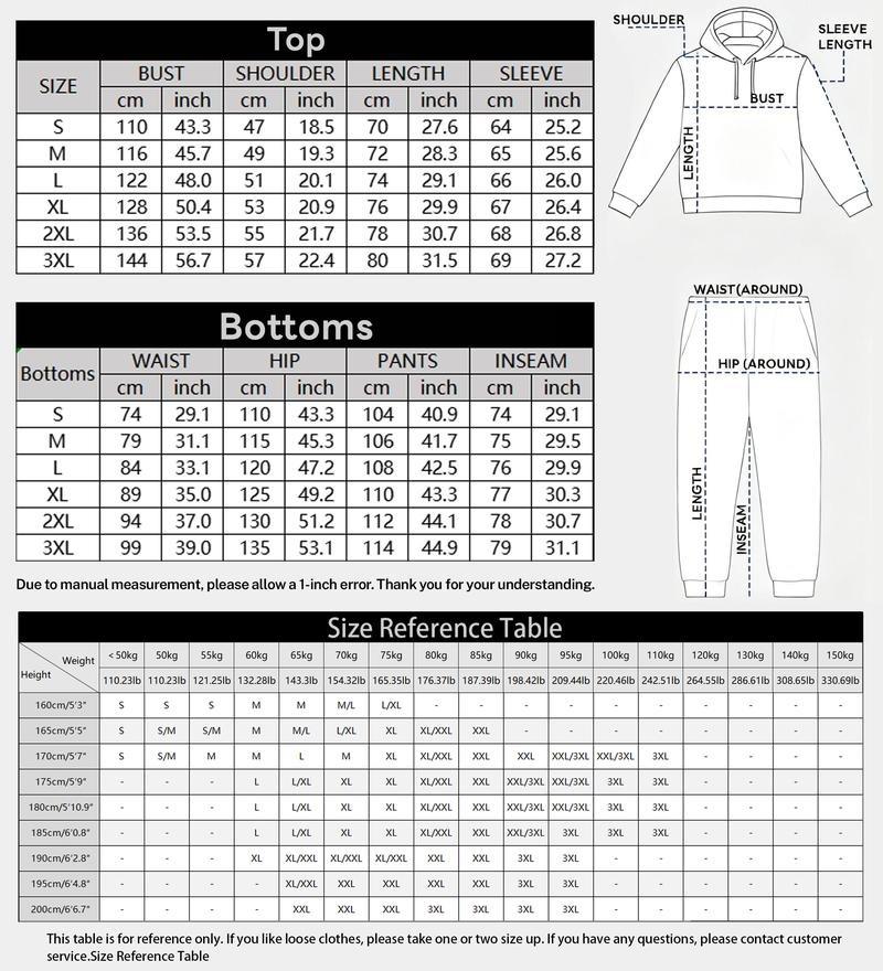 Men's USA Letter Printed Hoodie and Drawstring Sweatpants Set, Menswear, Casual Athletic Long Sleeve Hooded Jacket & Trousers for Fall & Winter, Men's Clothing for Daily Wear, Sportswear Indoor Outdoor, Tracksuit, Athleisure Summer Clothes