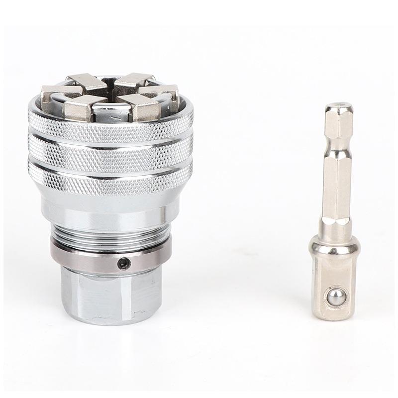 Adjustable Universal Socket Wrench, 3/8 Drive Multi-Function Sleeve Wrench, Professional Sockets Tools for Ratchet Torque Wrench and Power Drill