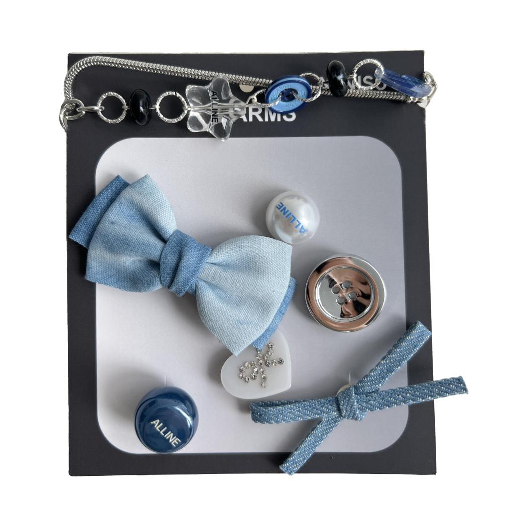 Fashion Cartoon Clog Charms Cute Crocs accessories, Charms with bows, hearts, chains, Fun dopamine shoe decorations in pink, sliver, white & black