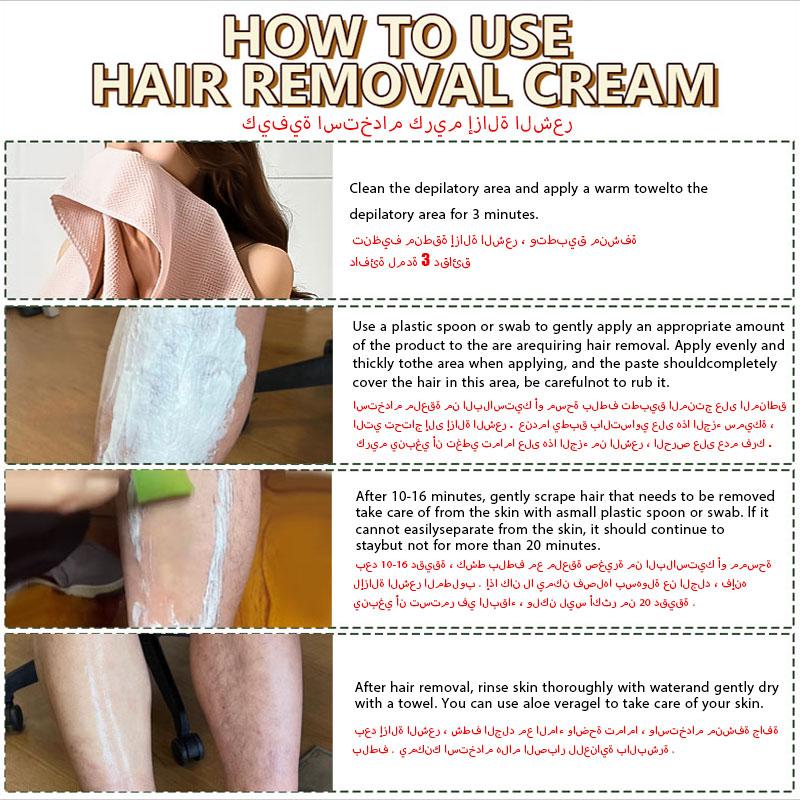 ROZINO Plant Extract Facial Hair Removal Cream with Coconut Oil for Effective Hair Removal