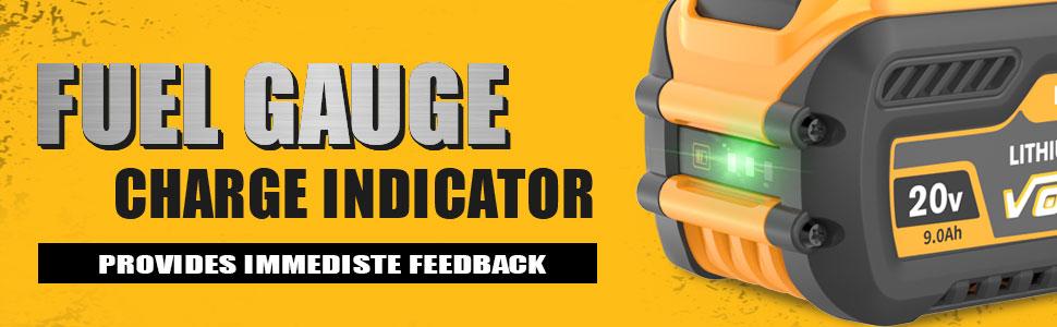 Outdoorfun 9.0Ah Compatible Replacement for Dewalt 20V 60V Flexvolt Battery Lithium with DCB609 DCB612 DCB200 DCB201 DCB203 DCB204 DCB206 DCB207 DCB209 Heavy Duty Power Tools