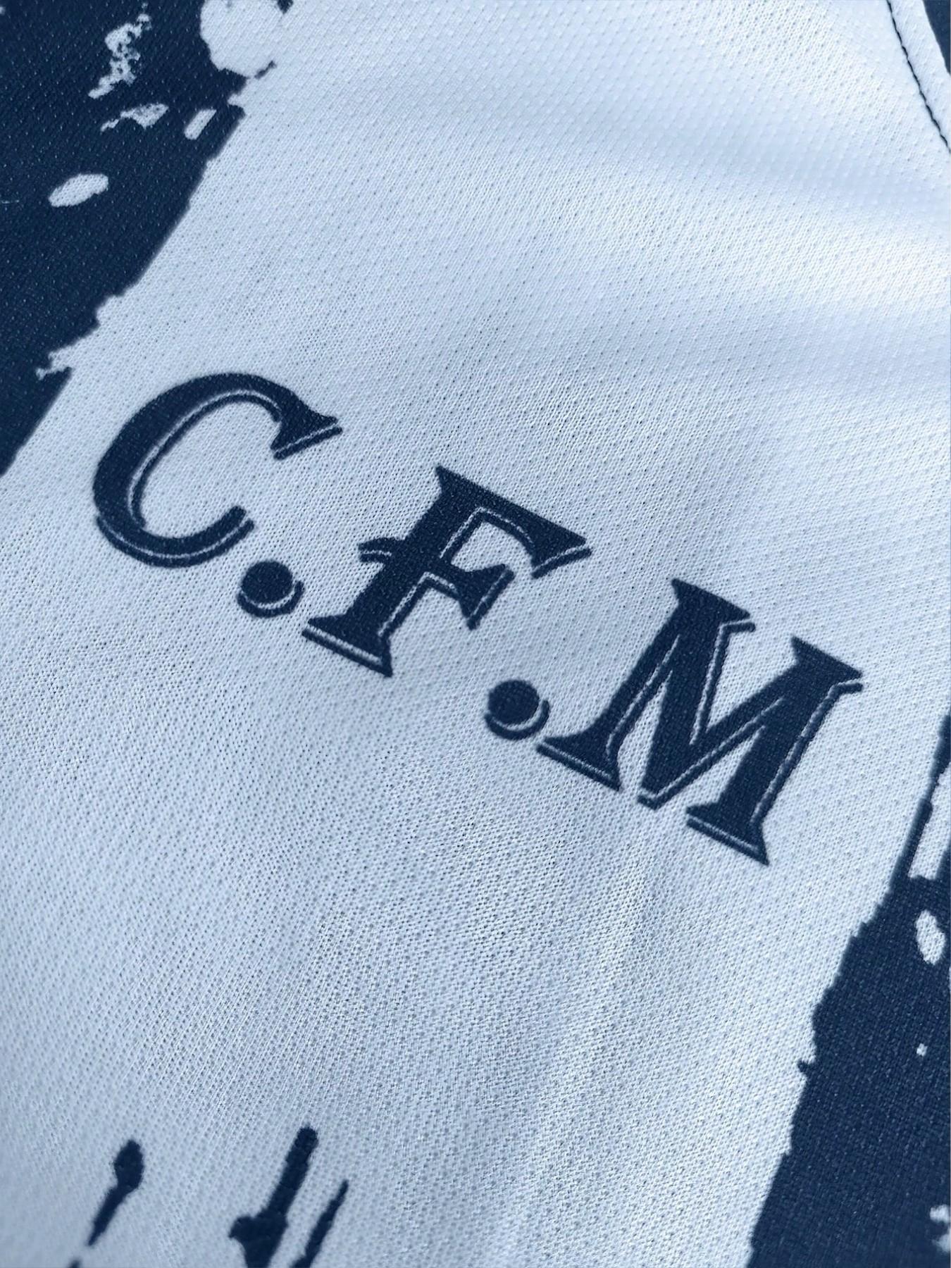 Men's World Cup 2026 Monterrey Style Soccer Jersey, Blue & Splatter Print, Short Sleeve, Casual Fitted, All Seasons