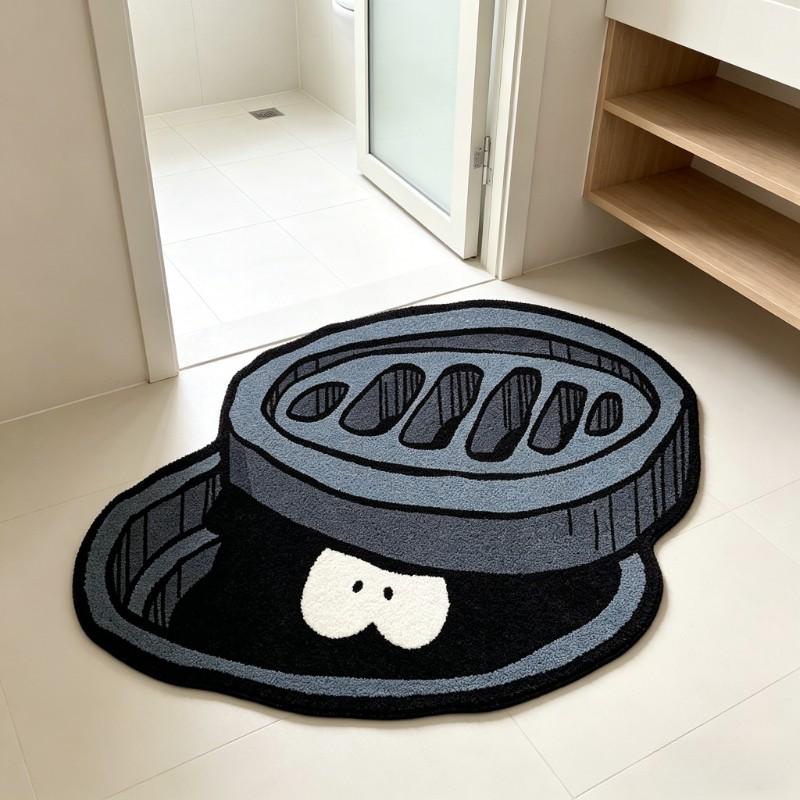Creative Monster Design Rug, Fluffy Modern Rug, Indoor Fuzzy Rug, Soft Plush Carpet for Living Room Bedroom, Washable and Easy Care, Perfect Gift for Home Decor