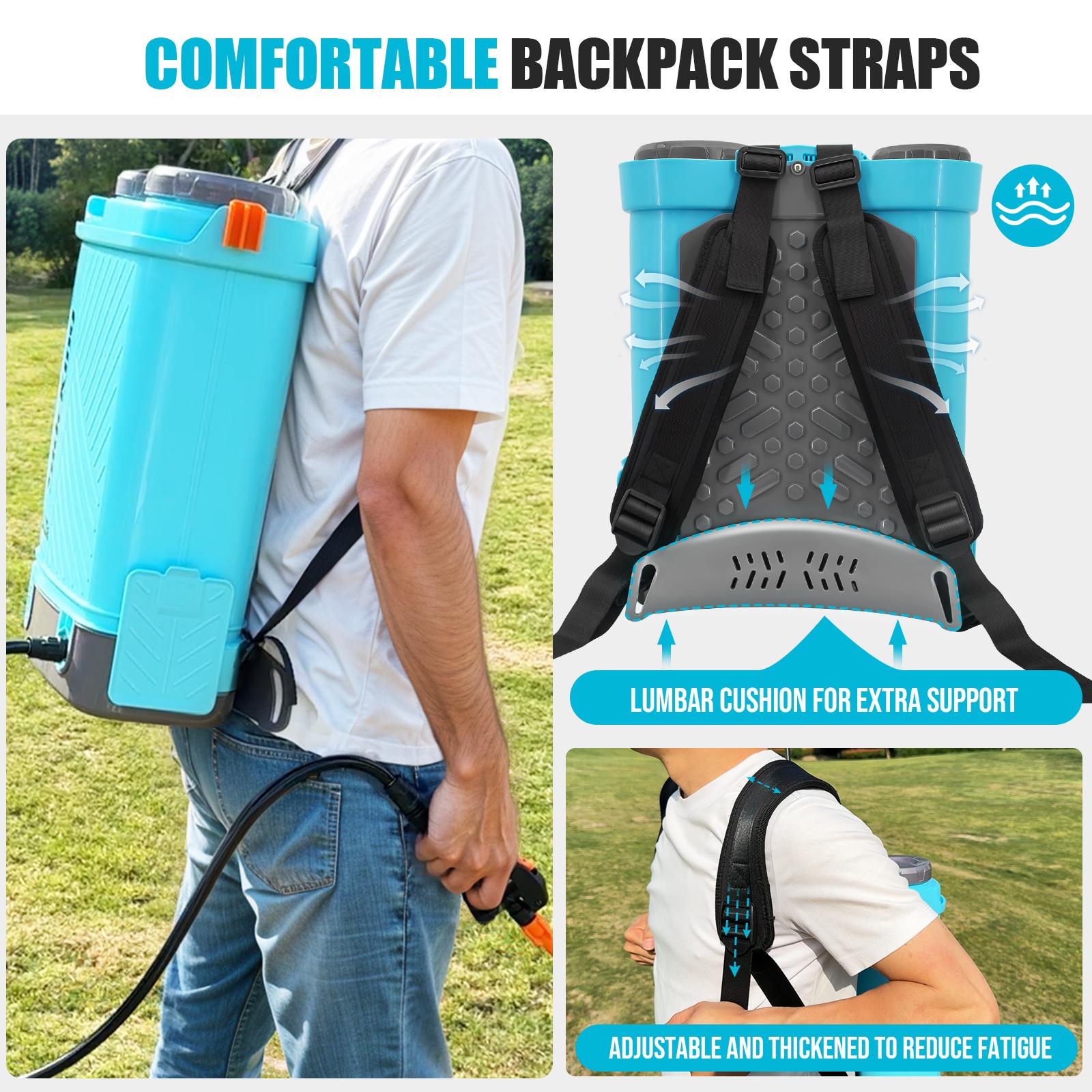 SideKing 4 Gallon 0-100 PSI Adjustable Pressure Sprayer Compatible with Makita 18V Battery Electric Sprayer with Wand 5 Nozzles 2.6Ah Battery Charger Included Home Pest Control Indoor Bug Killer