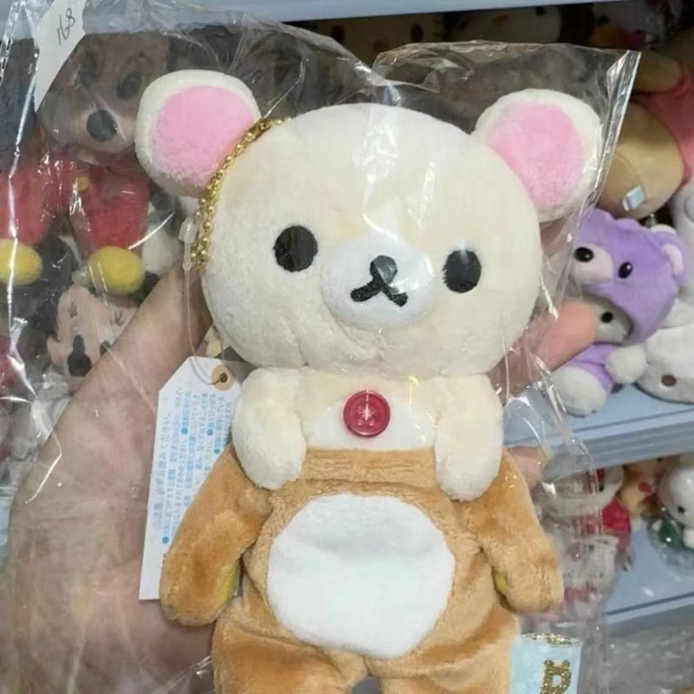 2025 Cartoon Rilakkuma Keychain Cute Replacement Schoolbag Pendant Kawaii Plush Doll