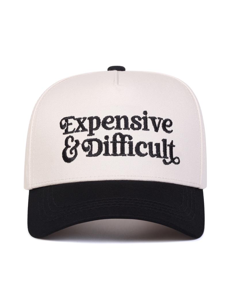 Letter Embroidery Trucker Hat, Casual Outdoor Sports Hat for Men & Women, Fashion Accessories for Daily Wear