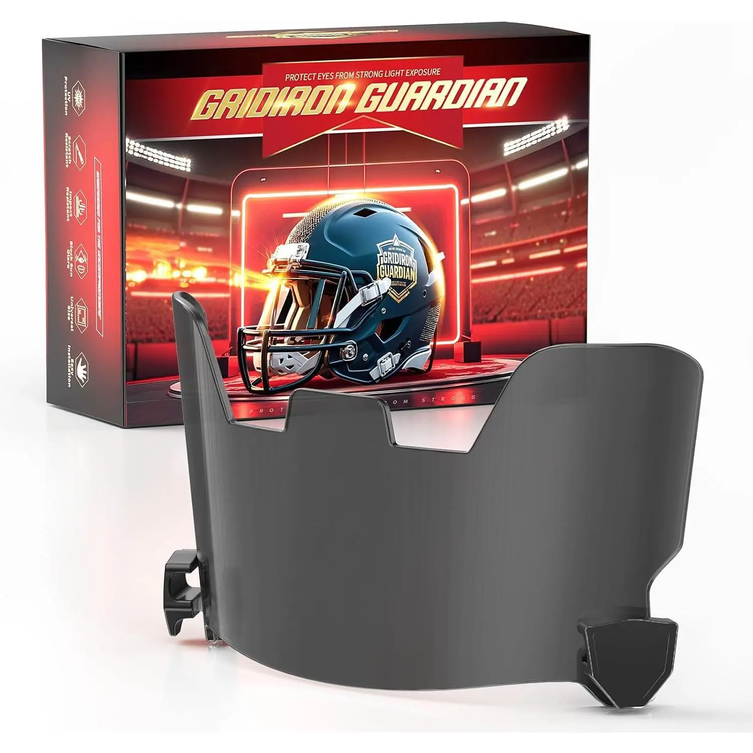 Football Helmet Visors, Clear and Tinted, 1 or 2 Pack
