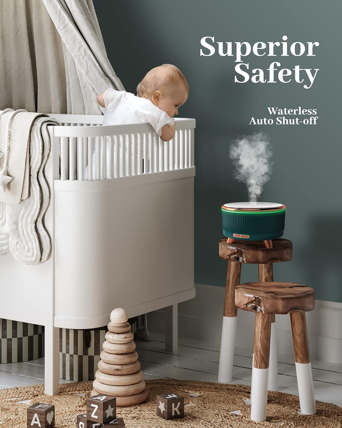 500ML Large Capacity Aromatherapy diffuser, Essential Oil Diffuser, Ultrasonic Aromatherapy Machine With 7 Color LED Lamp, With Remote Control, Cold Mist Humidifier, Timing Spray, Automatic Shutdown