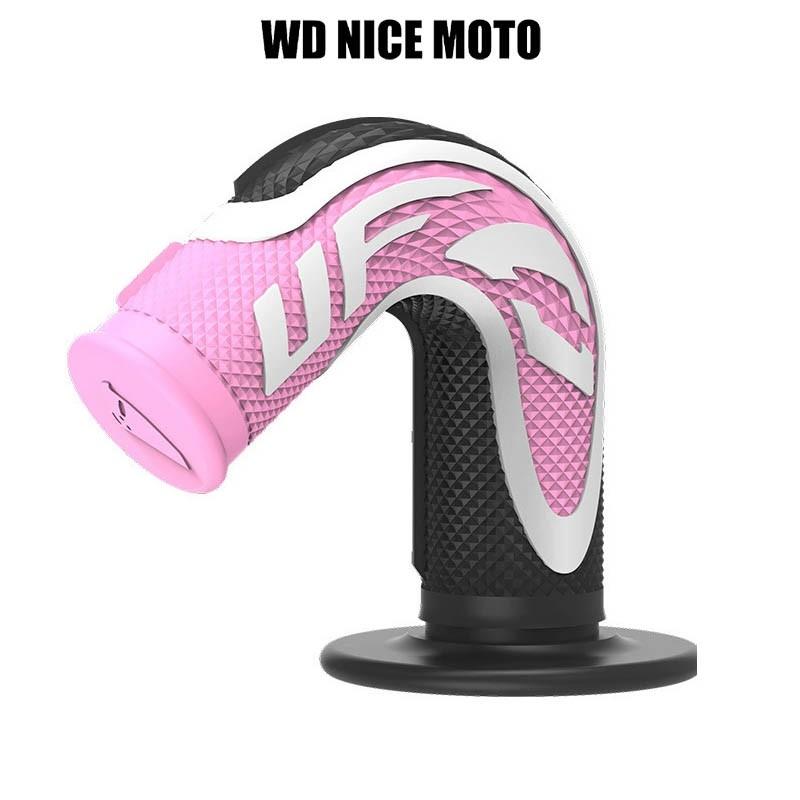WD NICE MOTO 7/8" 22 24mm Motorcycle Handle Bar, Dirt Bike Motocross Handle Grips, Rubber Gel Hand Handlebar Grips for Atv Universal