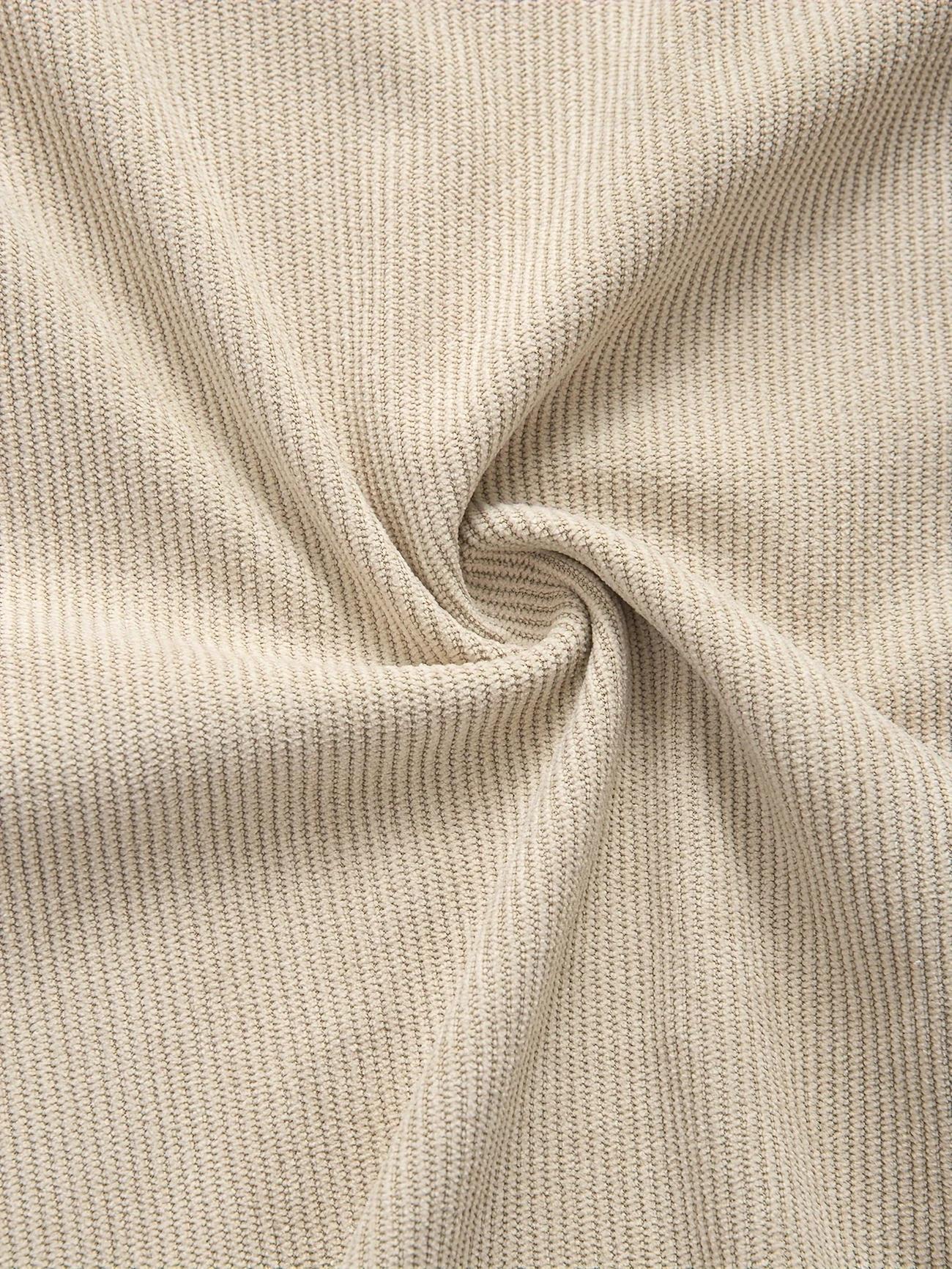 Popular corduroy material men's casual shirt jacket with lapel buttons, long sleeved cardigan, double patch pocket design suitable for daily leisure, fashion, simplicity, commuting, street fashion, spring and autumn long sleeved shirt