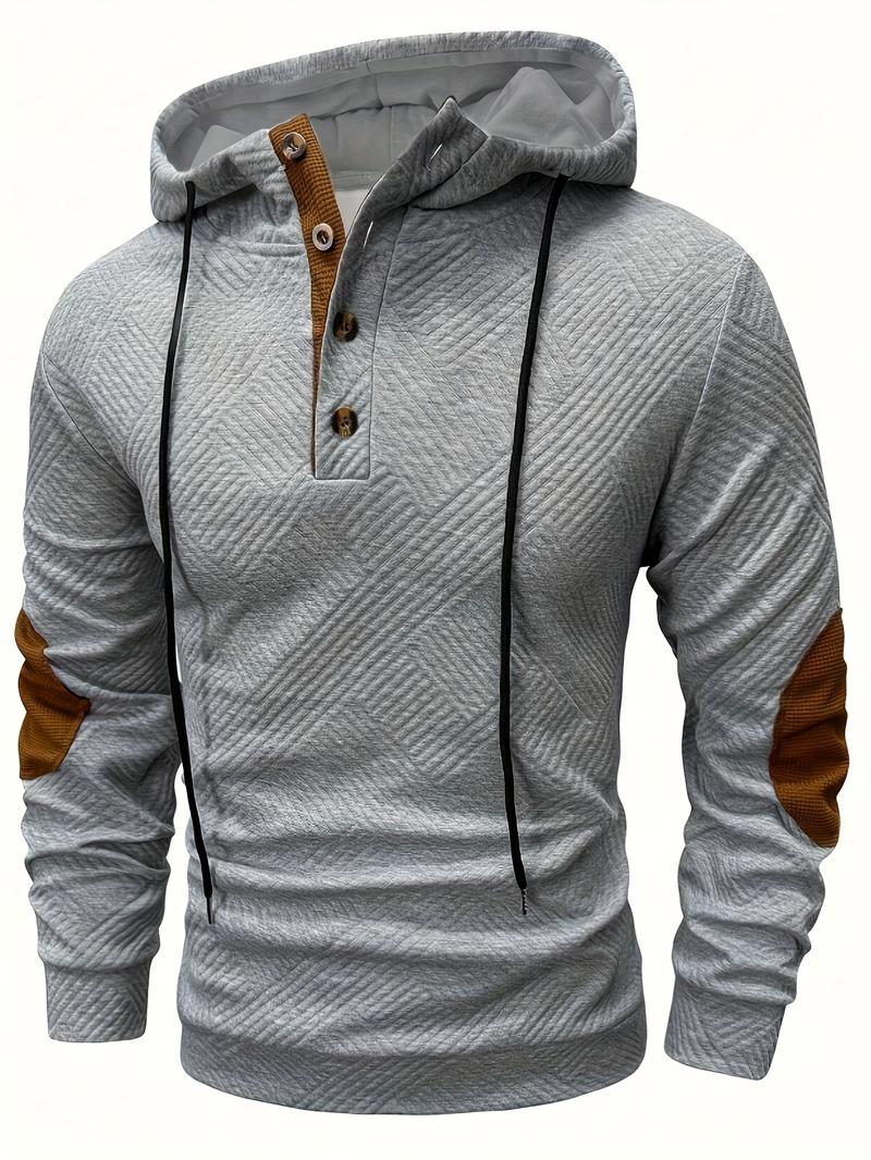Men's fashionable casual hooded cardigan