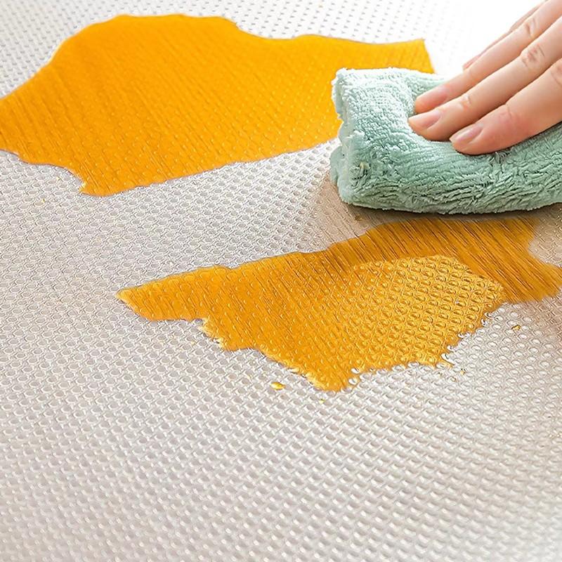 Washable Cabinet Liner, Non-Adhesive Clear Drawer Liner, Non-Slip, Transparent, for Kitchen Cabinets, Pantry Cabinets, Multi-Purpose Mat