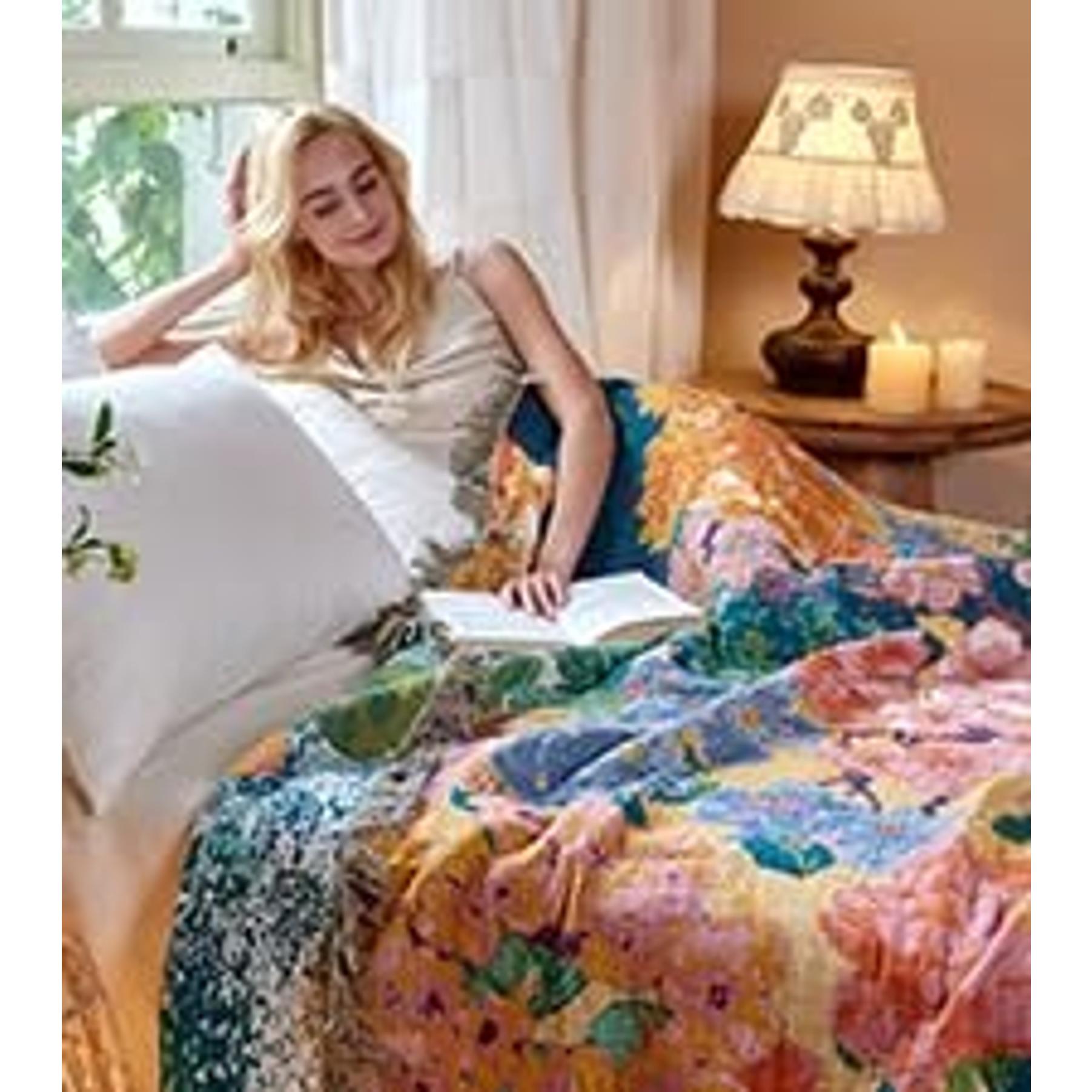 Reversible Jacquard Print Rectangular Boho Cotton Throw Blanket, 60"x80" 100% Cotton Lightweight Breathable Gauze, All-Season Couch Bed Chair Decor, Floral Butterfly Design Reversible Jacquard Print Rectangular Boho Cotton Throw Blanket, 60"x80" 100% Cotton Lightweight Breathable Gauze, All-Season Couch Bed Chair Decor, Floral Butterfly Design