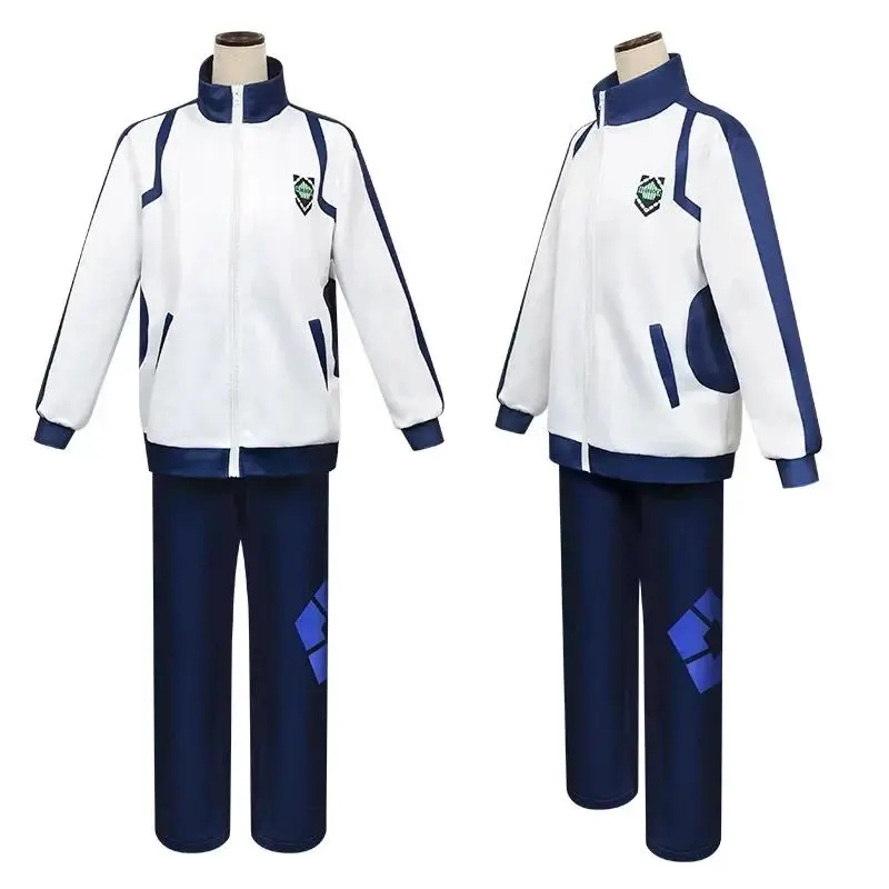 BLUELOCK Cosplay Costume Cosplay Costume Zip Sportswear Tracksuit Sweatshirt Hoodie Halloween Carnival Clothes Top Pant