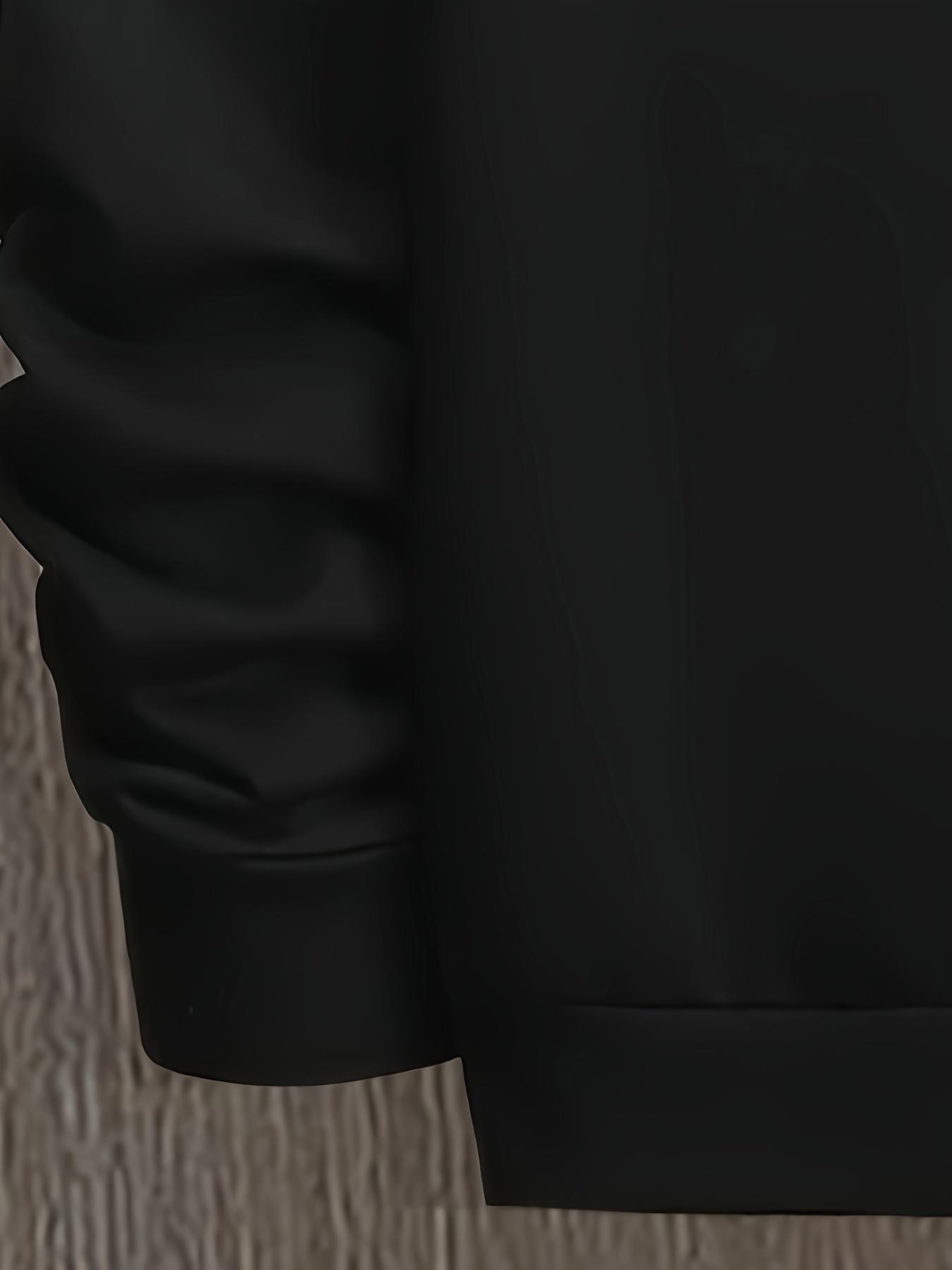 Comfortable Men's Casual Set - Soft Long Sleeve Round Neck Top and Stylish Printed Comfortable Running Pants, Machine Washable, Easy to Care for, Suitable for Daily Leisure