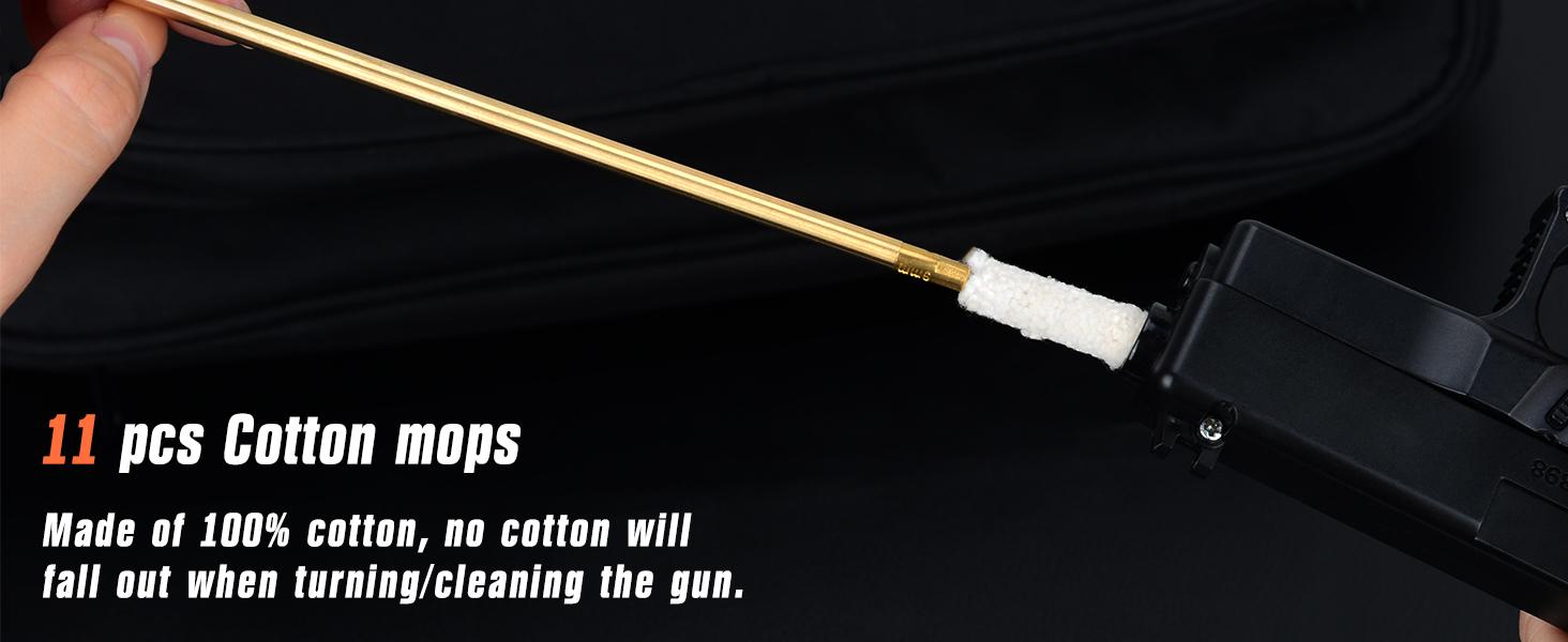 Universal Cleaning Kit with Denser Brass Brushes, Mops, Jags,Rods,Ropes and Travel Size Range Bag Tool Accessories Tool Box Fathersdaygift