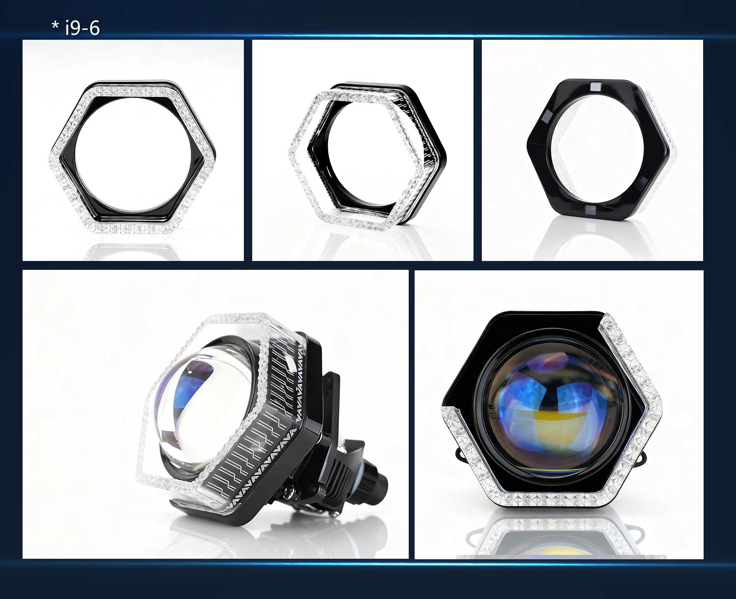 2PCS 5D RGB Angel Eyes Halo Rings Lights with Turn Signal Lights APP Bluetooth LED Motorcycle Retrofit DRL Car Headlight