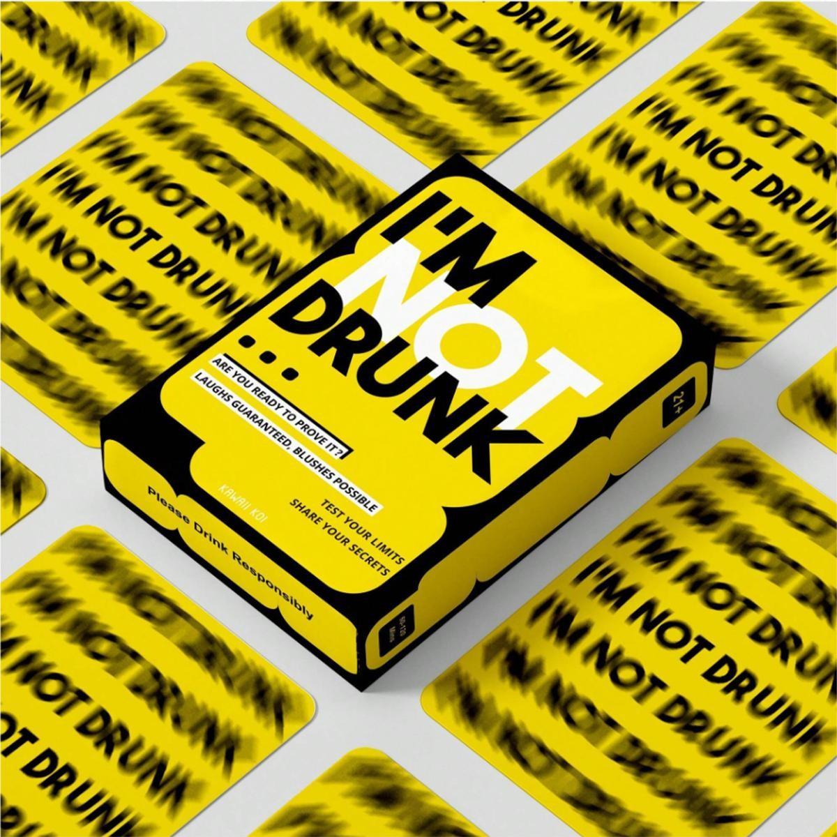 I'M NOT DRUNK – 21+ Hilarious Adult Drinking Game Cards | Bold Challenges & Secret Sharing for Game Nights, Bachelorette Parties & Pre-Game Fun | 55 Cards for 2-8 Players