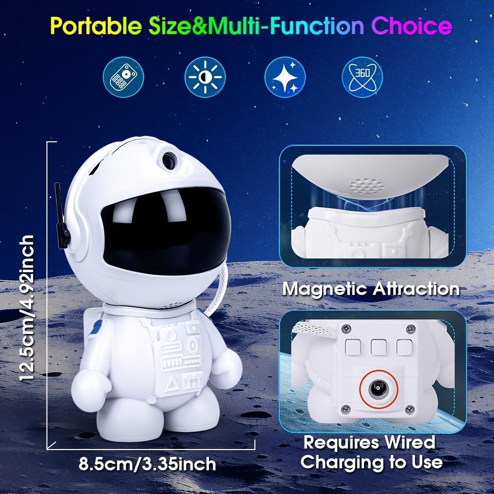 Electronic Astronaut-Shape Galaxy Projector Night Light, Modern Standing Starry Sky Projector with Dimmable Color Grading, Touch Control, USB-Powered for Bedroom Decor, Holiday Gifts