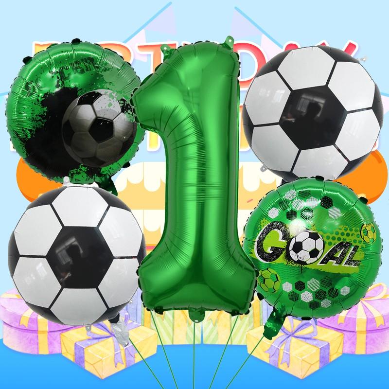 Premium Soccer Number Foil Balloons Multi Piece Set, Ideal for Sports Themed Parties, Club Events, Festivals, Venue Decor