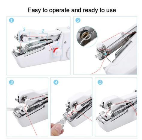 Handheld Sewing Machine, Portable Mini Sewing Cordless Machine, DIY clothing-making tools with Sewing Kit & Storage Box, Small Manual and Electric Sewing Machines for Household Use, for Beginners, DIY, Home, Travel, Quick Clothing Repairs Easy to use Handheld Sewing Machine, Portable Mini Sewing Cordless Machine, DIY clothing-making tools with Sewing Kit & Storage Box, Small Manual and Electric Sewing Machines for Household Use, for Beginners, DIY, Home, Travel, Quick Clothing Repairs Easy to use