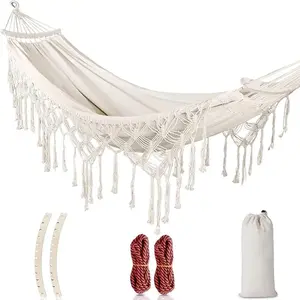Hammock for regular customers Outdoor adult camping swing Indoor household anti-rollover single double reinforced hanging chair