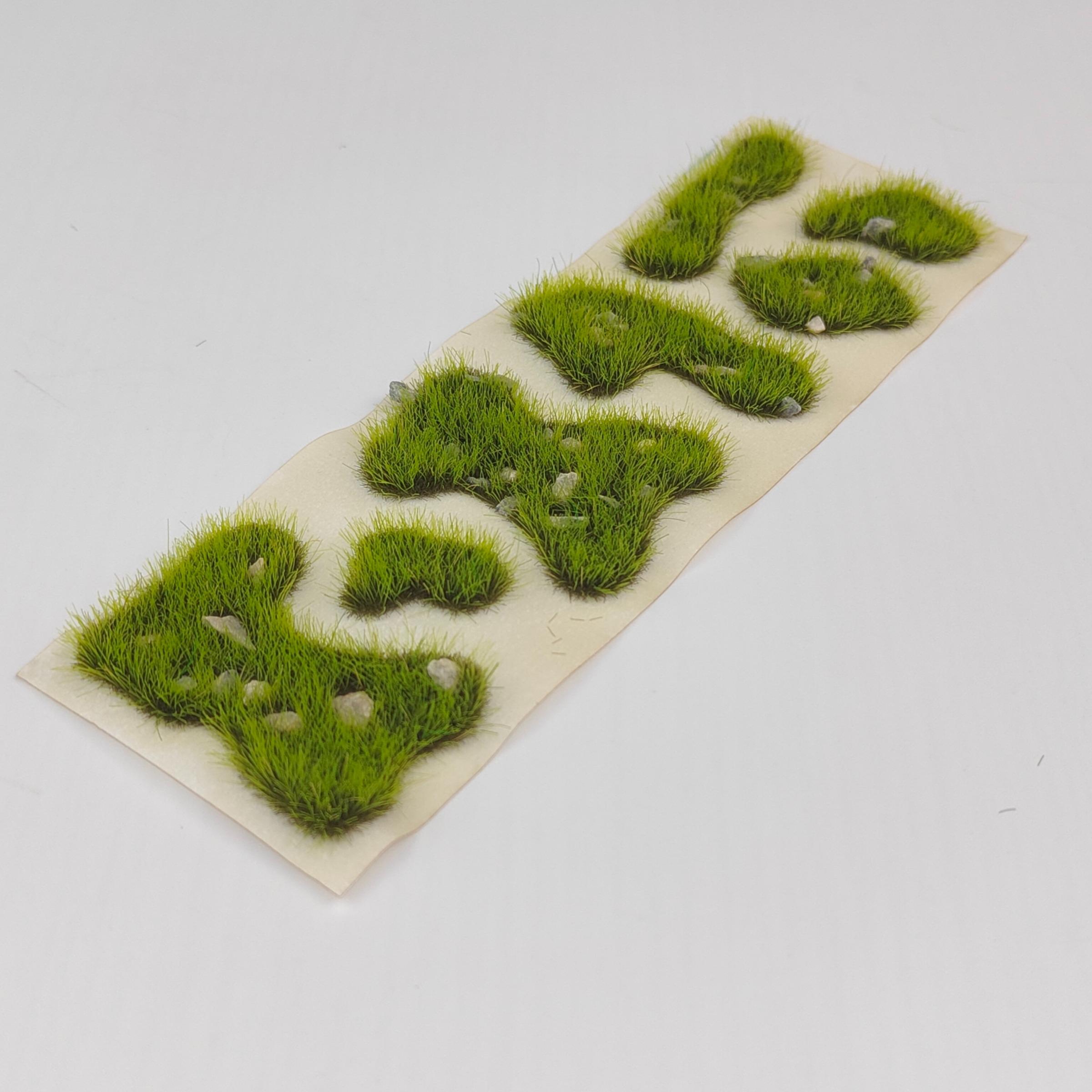 Self-Adhesive Static Grass Sheets, Multi-Sized Model Scenery Grass Mats, Ideal for Train Models, 3D Models, Railway Layouts, Tabletop Rpgs, Artificial Faux Plants