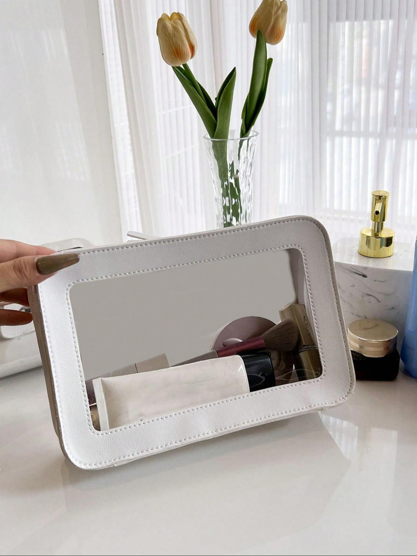 Transparent Mini Makeup Bag, Wallet Style, Waterproof Zipper Pouch, Travel Essential, Student Daily Use, Perfect Gift for Friends, Makeup Organizer Pouch