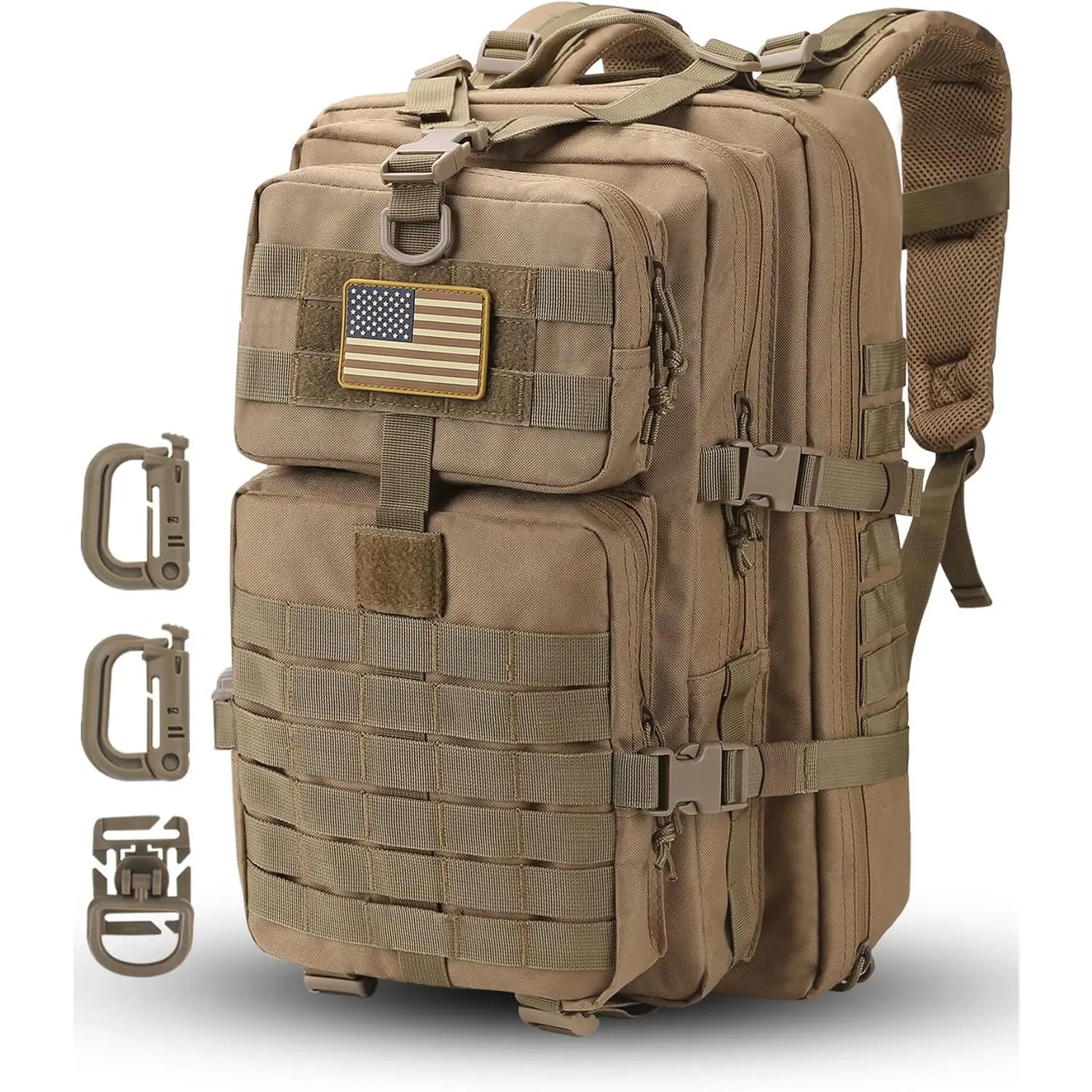 Tactical MOLLE Assault Backpack, Tactical Backpack Military Army Camping Rucksack