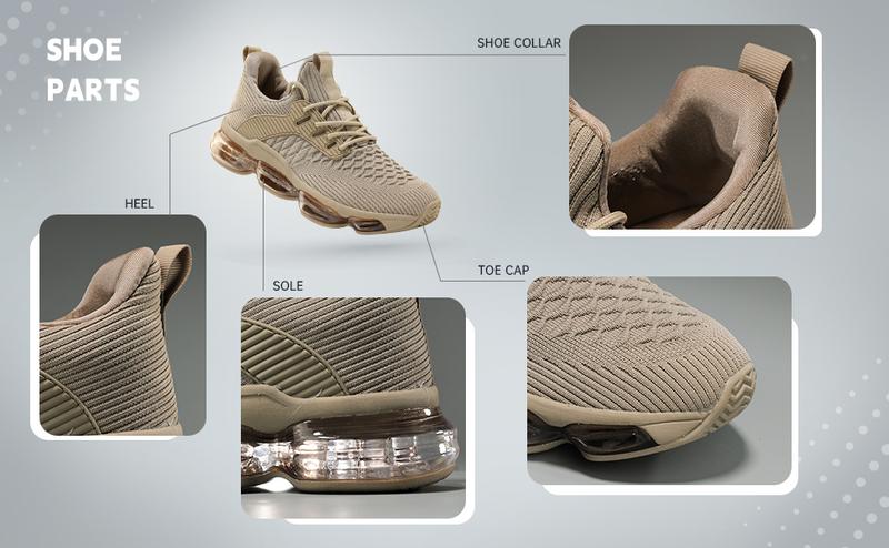 Men's Running Shoes Air Low Top Comfort Basketball Sneakers Breathable Fashion Tennis Sport Gym Fitness Cross Trainers White