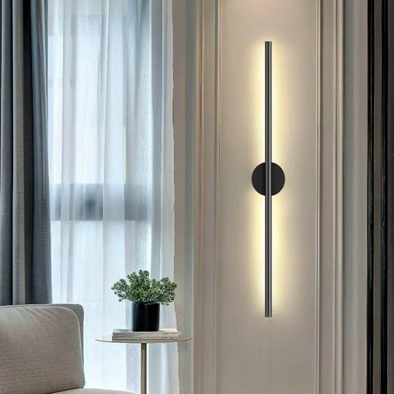 Long strip wall lamp 50cm charging LED with remote control dimming charging, no wiring, magnetic suction line wall lamp suitable for corridors, entrances, bedrooms, bedside wall lamps