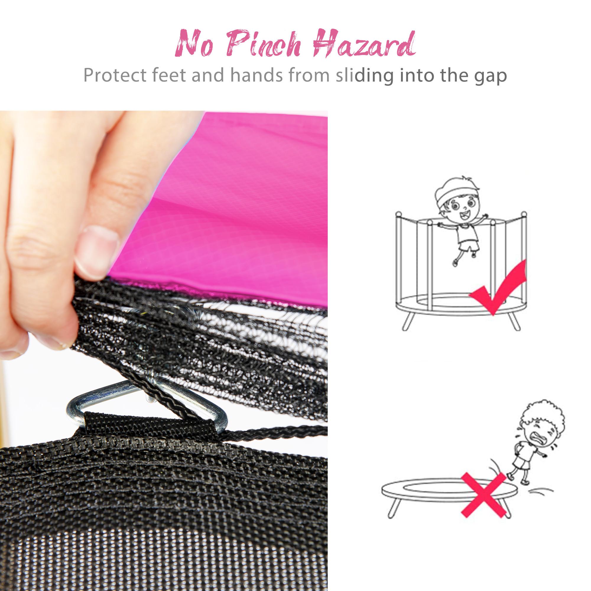 Trampoline for Kids with Basketball Hoop, Birthday Christmas Gifts for Boys & Girls, Outdoor & Indoor Mini Toddler Trampoline with Enclosure Trampolín Para Niños