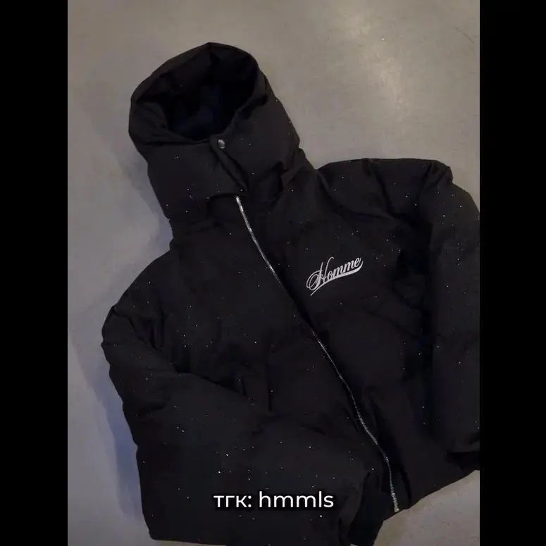 Winter Diamond Puffer Park Women Vintage Padded Warm Jacket Coat Female American Retro Zip Up Casual Hip Hop Trend Outerwear New