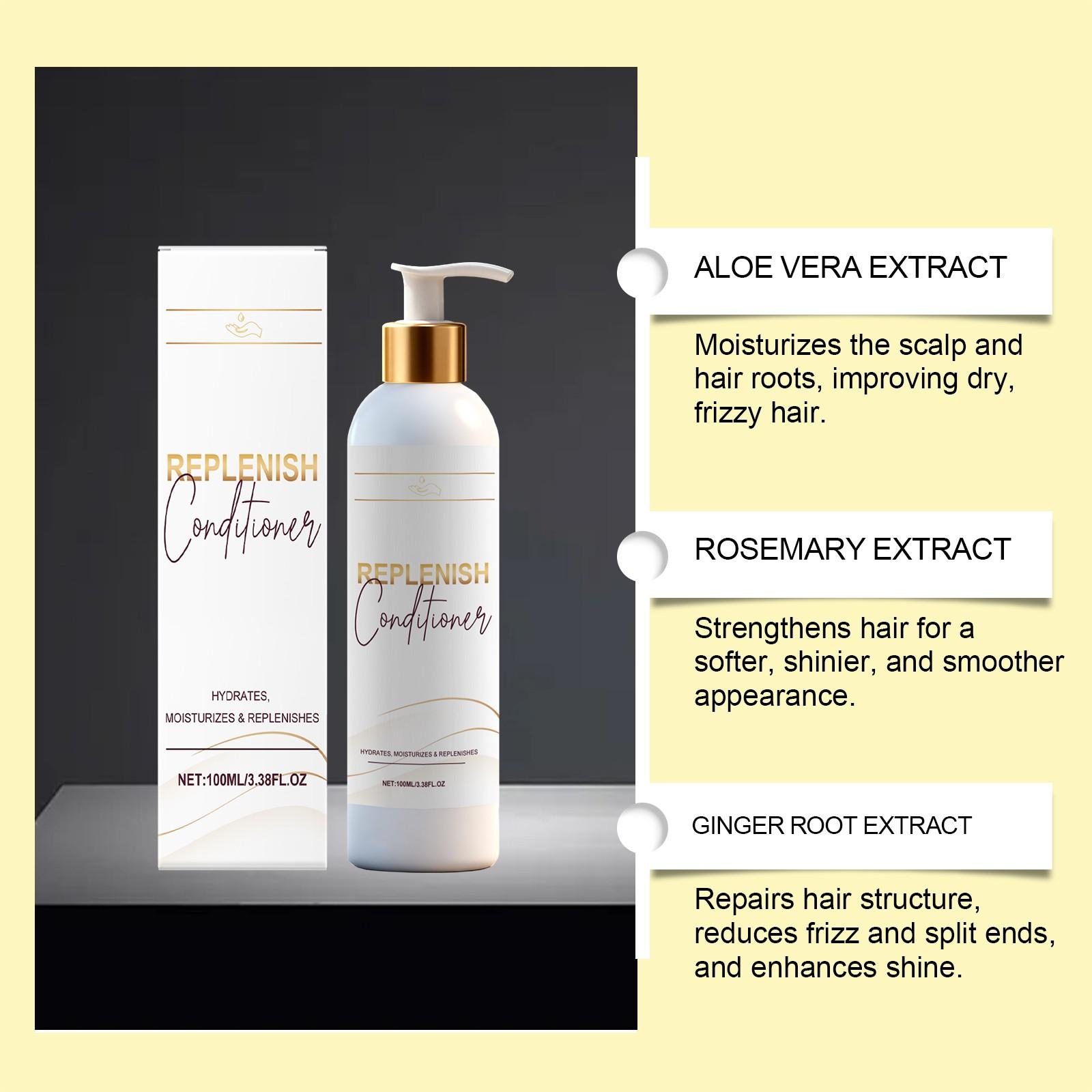 Smooth Hair Conditioner, Gentle Daily Care for Dry and Frizzy Hair, Moisturizing and Nourishing Formula, Soft and Silky Finish