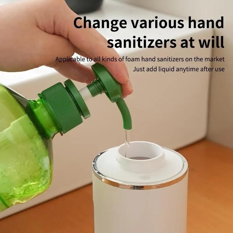 Automatic Wall-Mounted Soap Dispenser with Infrared Sensor, Foam and Hand Sanitizer Machine, USB Charging, Home Bathroom Hygiene Accessory