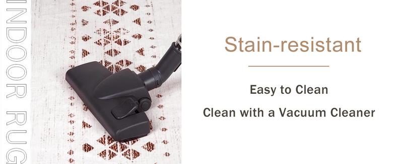 BESTSWEETIE Machine Washable Area Rugs for Living Room Bedroom Carpets Moroccan Farmhouse Modern Geometric Graphic Rug Soft Indoor Rugs Large Area Rug