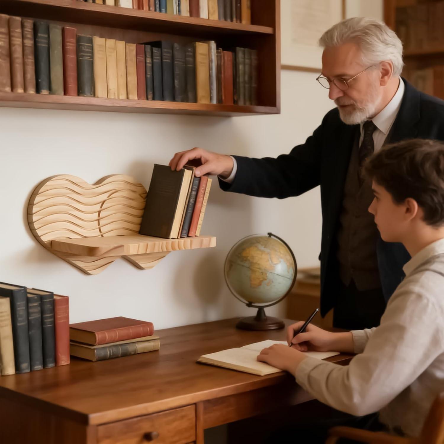 Universal Wall-Mounted Floating Shelf, Wooden Rustic Storage Display Rack, Durable Shelving for Bedroom, Living Room, Bathroom, Kitchen, Office